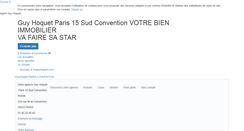 Desktop Screenshot of guyhoquet-immobilier-paris-15.com
